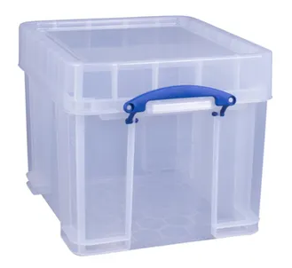 Really Useful Box® Aufbewahrungsbox, PP, 35 l XL, 48 x 39 x 34,5 cm, farblos, transparent