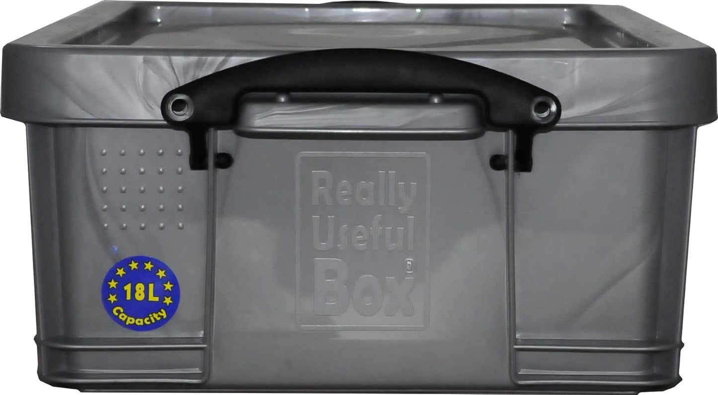Really Useful Box Aufbewahrungsbox 18,0 l silber 48,0 x 39,0 x 20,0 cm