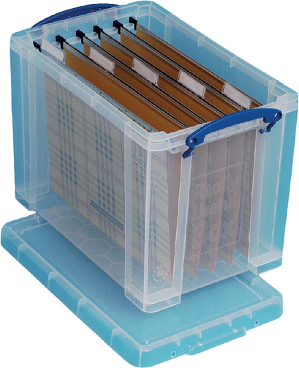 Really Useful Box® Aufbewahrungsbox, PP, 19 l, 39,5 x 25,5 x 29 cm, farblos, transparent