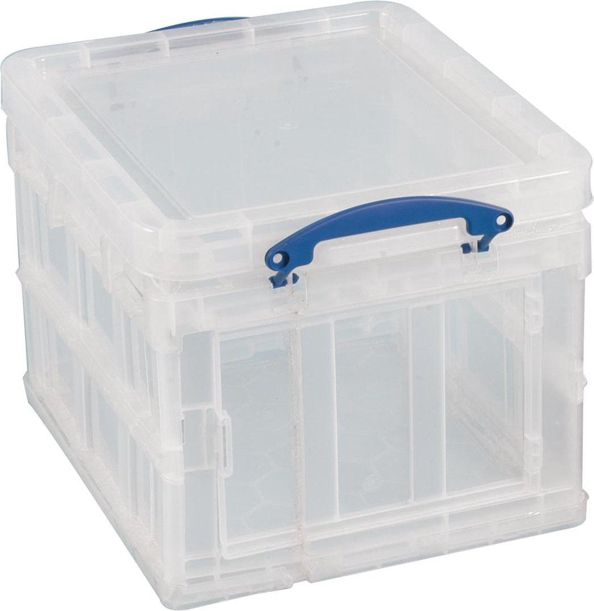 Really Useful Box® Aufbewahrungsbox, klappbar, PP, 35 l, 48 x 39 x 31 cm, farblos, transparent