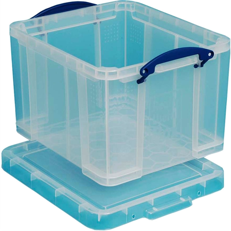 Really Useful Box® Aufbewahrungsbox, PP, 35 l, 48 x 39 x 31 cm, farblos, transparent