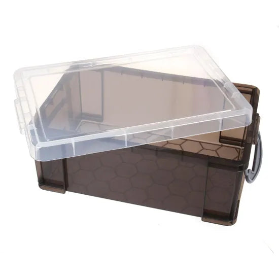 Really Useful Box Aufbewahrungsbox 9,0 l transparent, grau 39,5 x 25,5 x 15,5 cm