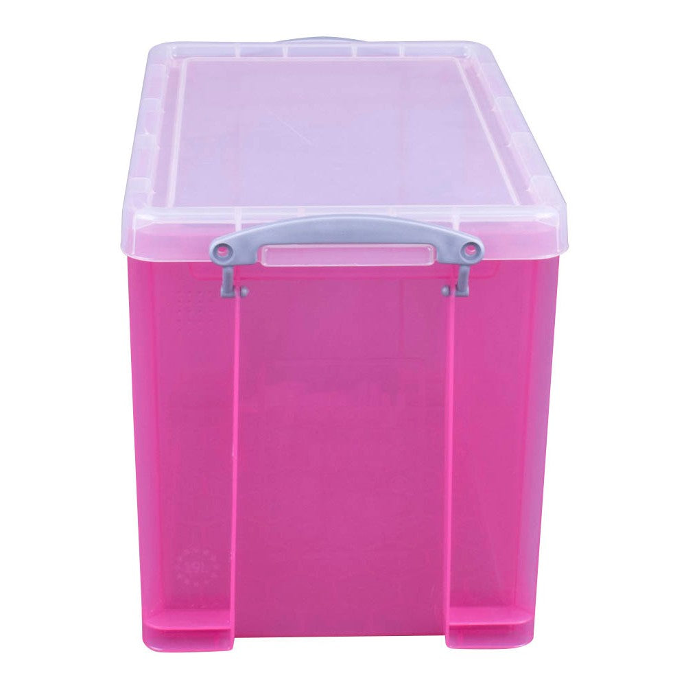 Really Useful Box Aufbewahrungsbox 19,0 l transparent, pink 39,5 x 25,5 x 29,0 cm