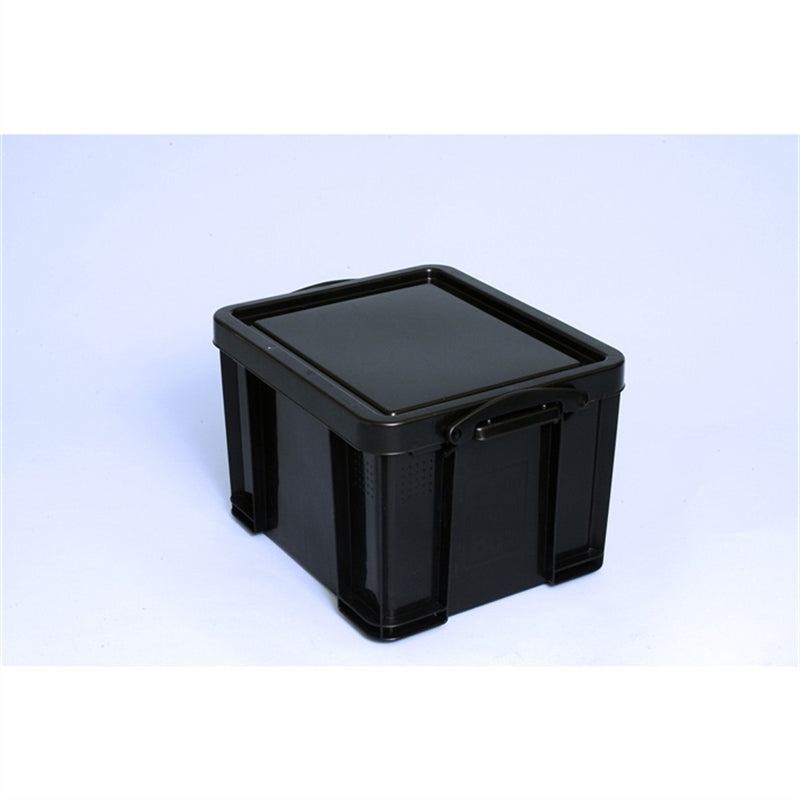 Really Useful Box® Aufbewahrungsbox, PP, 35 l, 48 x 39 x 31 cm, schwarz