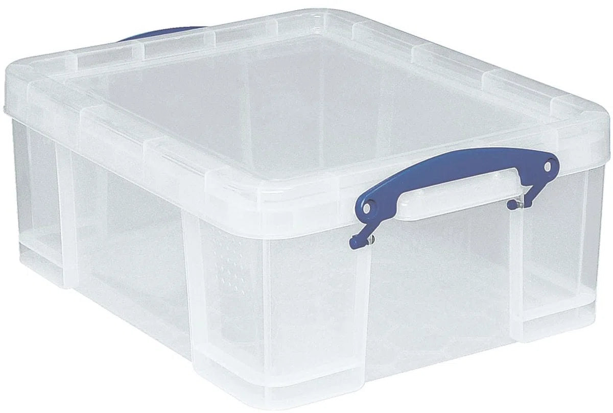 Really Useful Box® Aufbewahrungsbox, PP, 18 l, 48 x 39 x 20 cm, farblos, transparent (1 Stück)