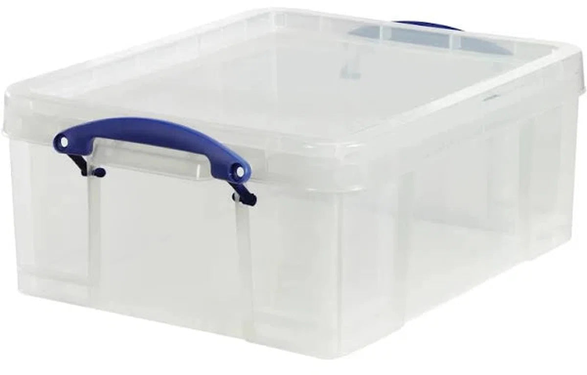 Really Useful Box® Aufbewahrungsbox, PP, 18 l, 48 x 39 x 20 cm, farblos, transparent (1 Stück)