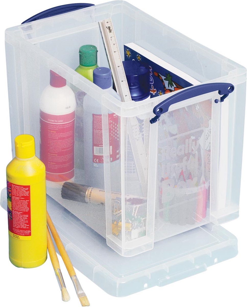 Really Useful Box® Aufbewahrungsbox, PP, 19 l, 39,5 x 25,5 x 29 cm, farblos, transparent