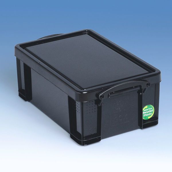 Really Useful Box Aufbewahrungsbox 9,0 l schwarz 39,5 x 25,5 x 15,5 cm